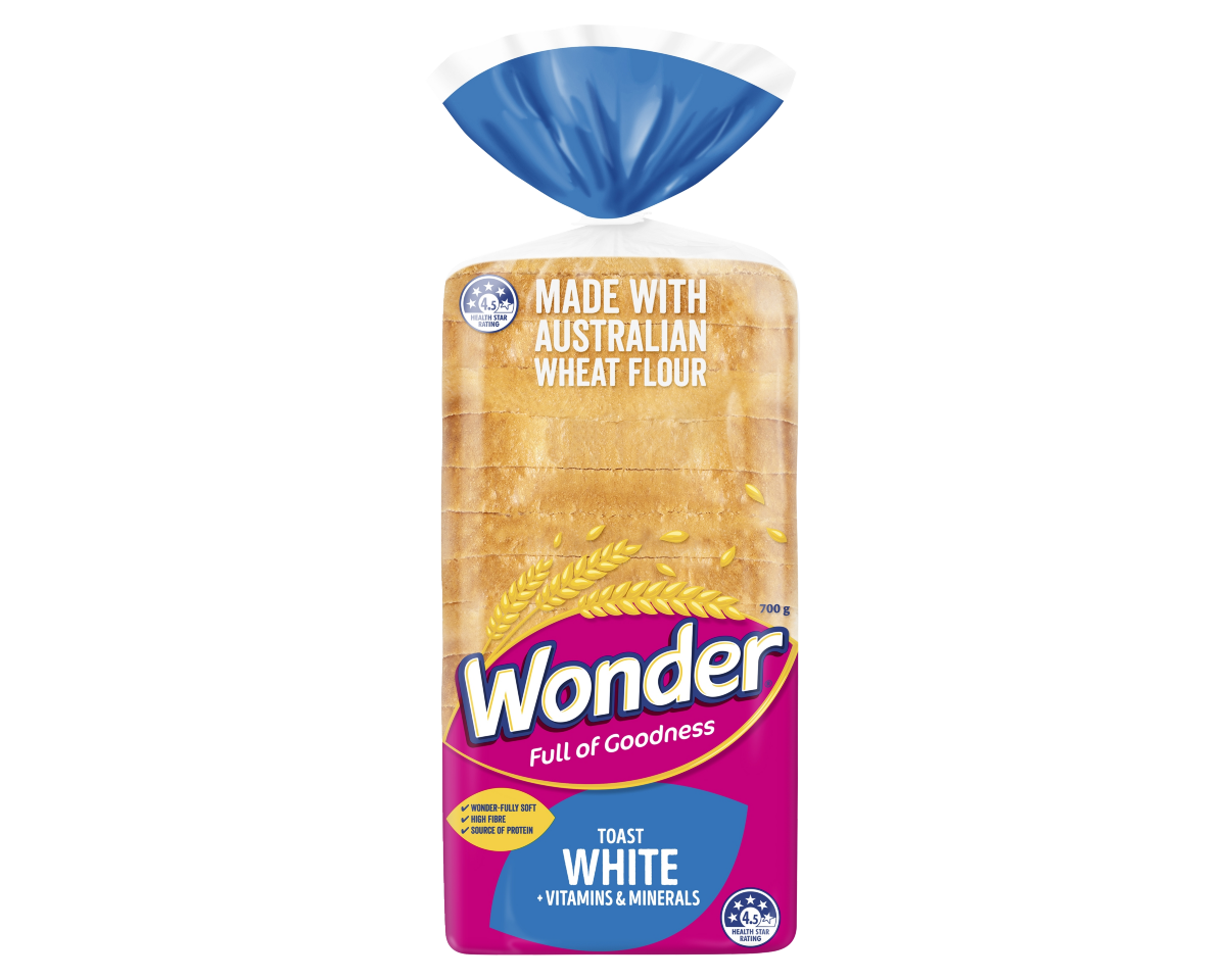 Wonder White Bread Nutrition Label